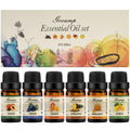 Essential Oils Set - Top 6 Organic Blends (10ml each) for Diffusers, Aromatherapy, Candles & Gifts | Grape, Lemon, Mango, Bergamot, Plneapple, Peach