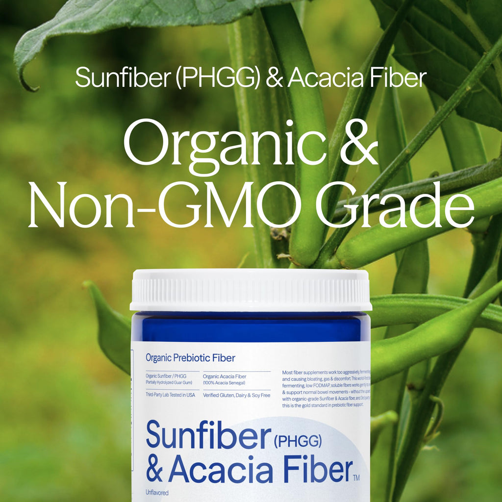 Essential Stacks Organic Sunfiber PHGG and Acacia Prebiotic Fiber 7.4 oz