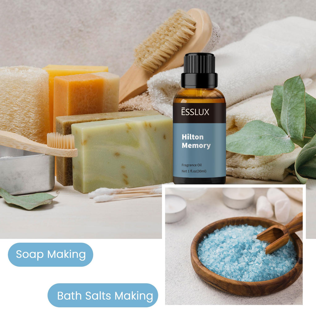 ESSLUX Hilton Memory Diffuser Oil – Luxury Hotel Fragrance Oil for Diffusers, Soaps & Candles, 30ml