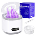 Estefanlo Ultrasonic Retainer Cleaner - 45kHz, LED Auto Timer, 200ml, 3 Modes for Dentures, Aligners & Mouth Guards