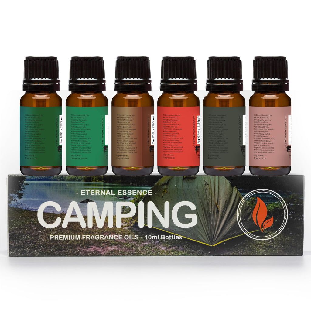 Eternal Essence Oils Camping Set of 6 Premium Fragrance Oils – 10ml Each