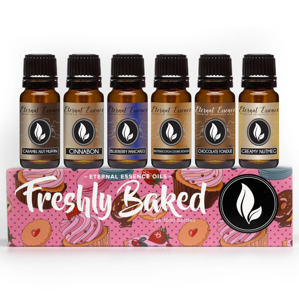 Eternal Essence Oils: Freshly Baked Set of 6 Premium Fragrance Oils (10ml)