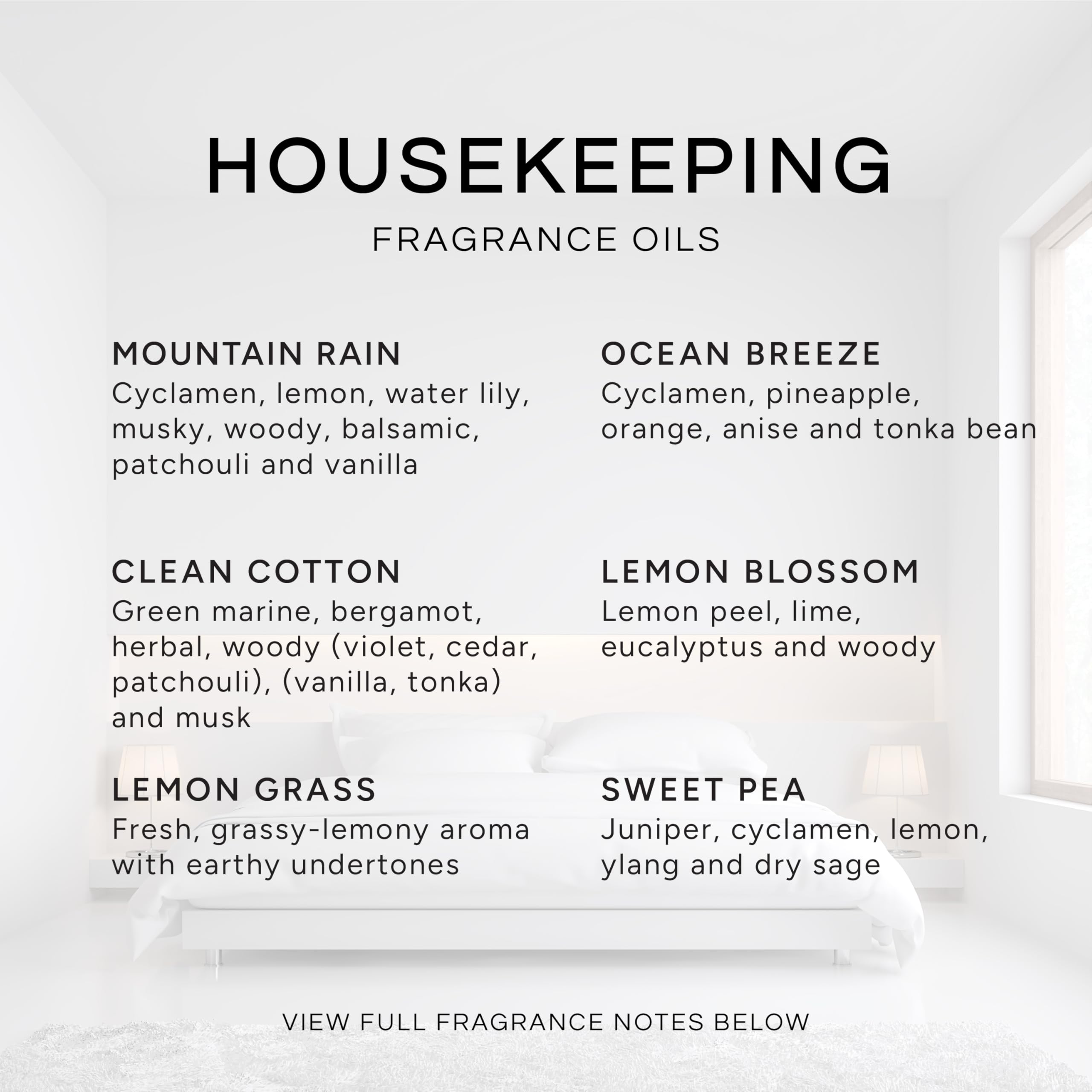 Eternal Essence Oils Housekeeping Set – 6 Premium Fragrance Oils (10ml each)
