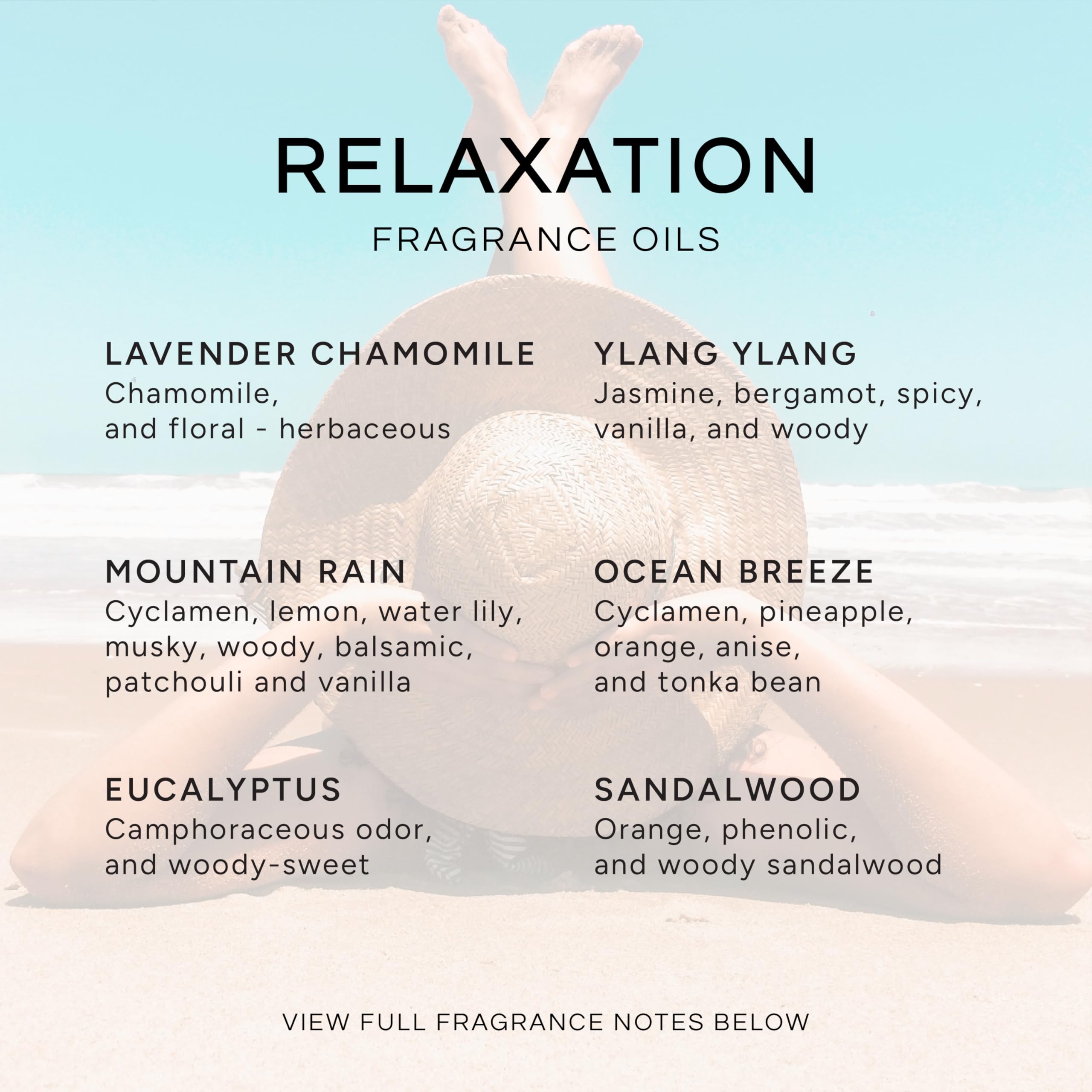 Eternal Essence Oils Relaxation Set – 6 Premium Fragrance Oils (10ml each)