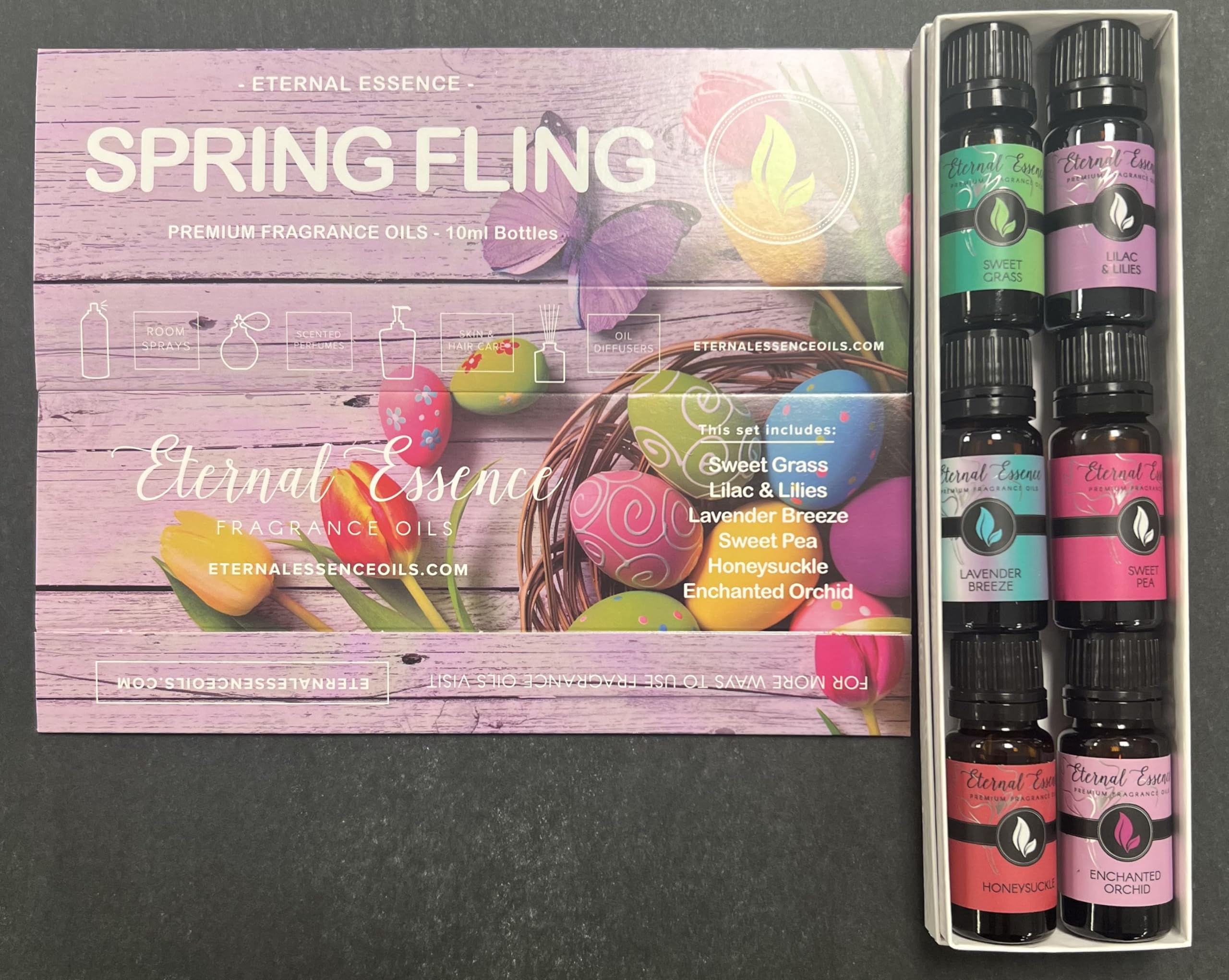 Eternal Essence Oils Spring Fling Set - 6 Premium Fragrance Oils (10ml Each)