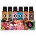 Eternal Essence Oils Sweet Set of 6 Premium Fragrance Oils – 10ml each (Bubble Gum, Orange Creamsicle, Peaches & Cream, Blue Cotton Candy, Oatmeal Cookie Dough, Chocolate)
