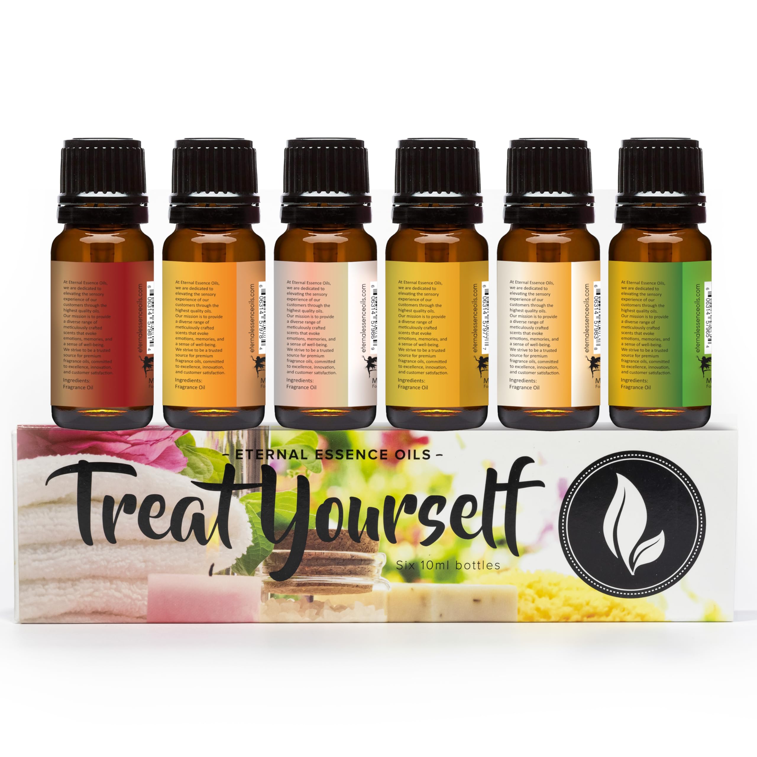 Eternal Essence Oils - Treat Yourself 6-Piece Premium Fragrance Oil Set (10ml Each)