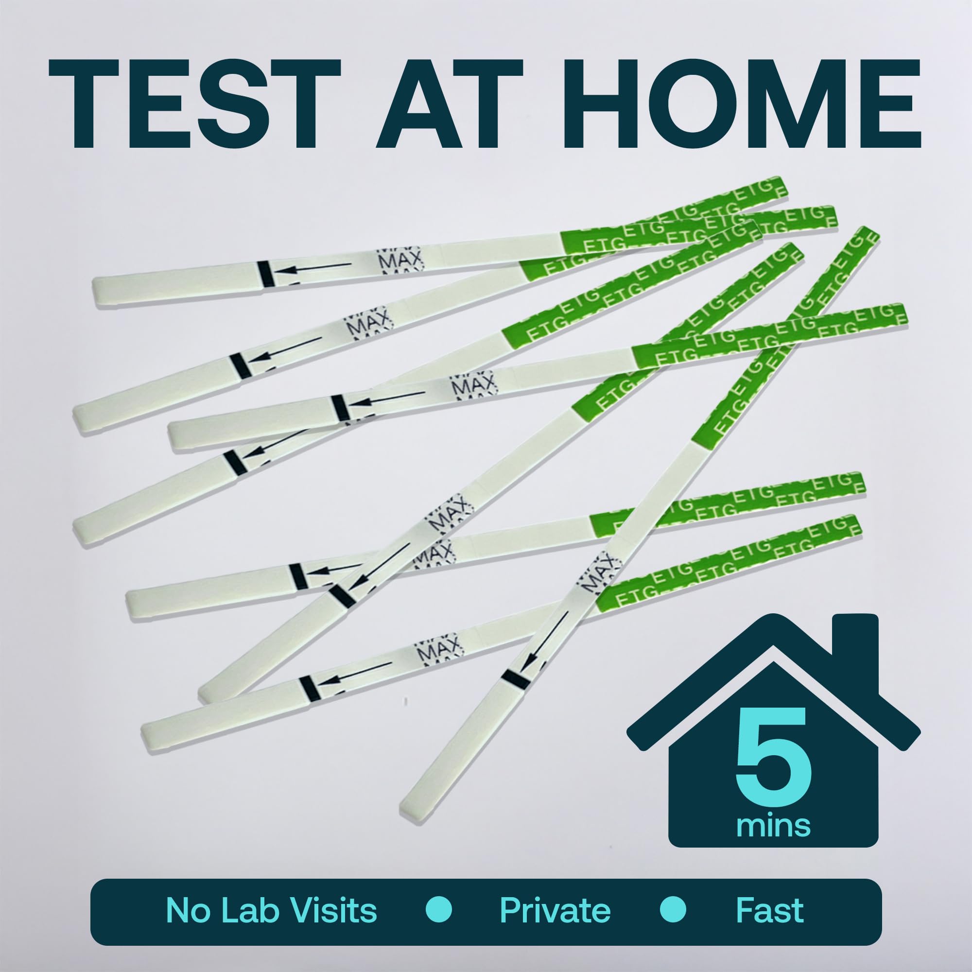ETG Alcohol Urine Test Strips - At Home ETG Test with 80 Hour Detection Window - Easy to Use Strips Deliver 5 Minute Results - Reliable Home Drug and Alcohol Screening Kit - [25 Pack] – 12 PANEL NOW