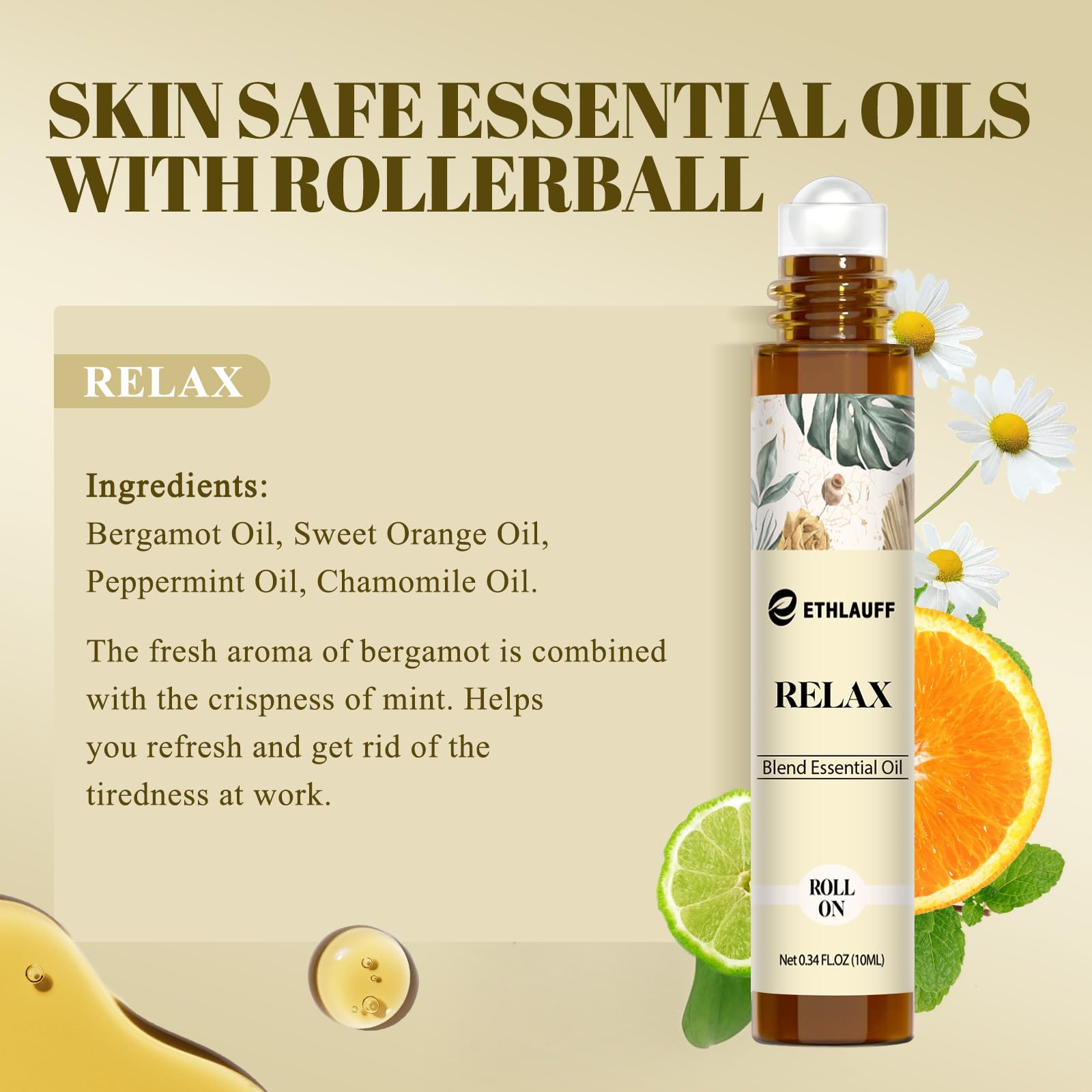 Ethlauff Relax Essential Oil | Calming Aromatherapy