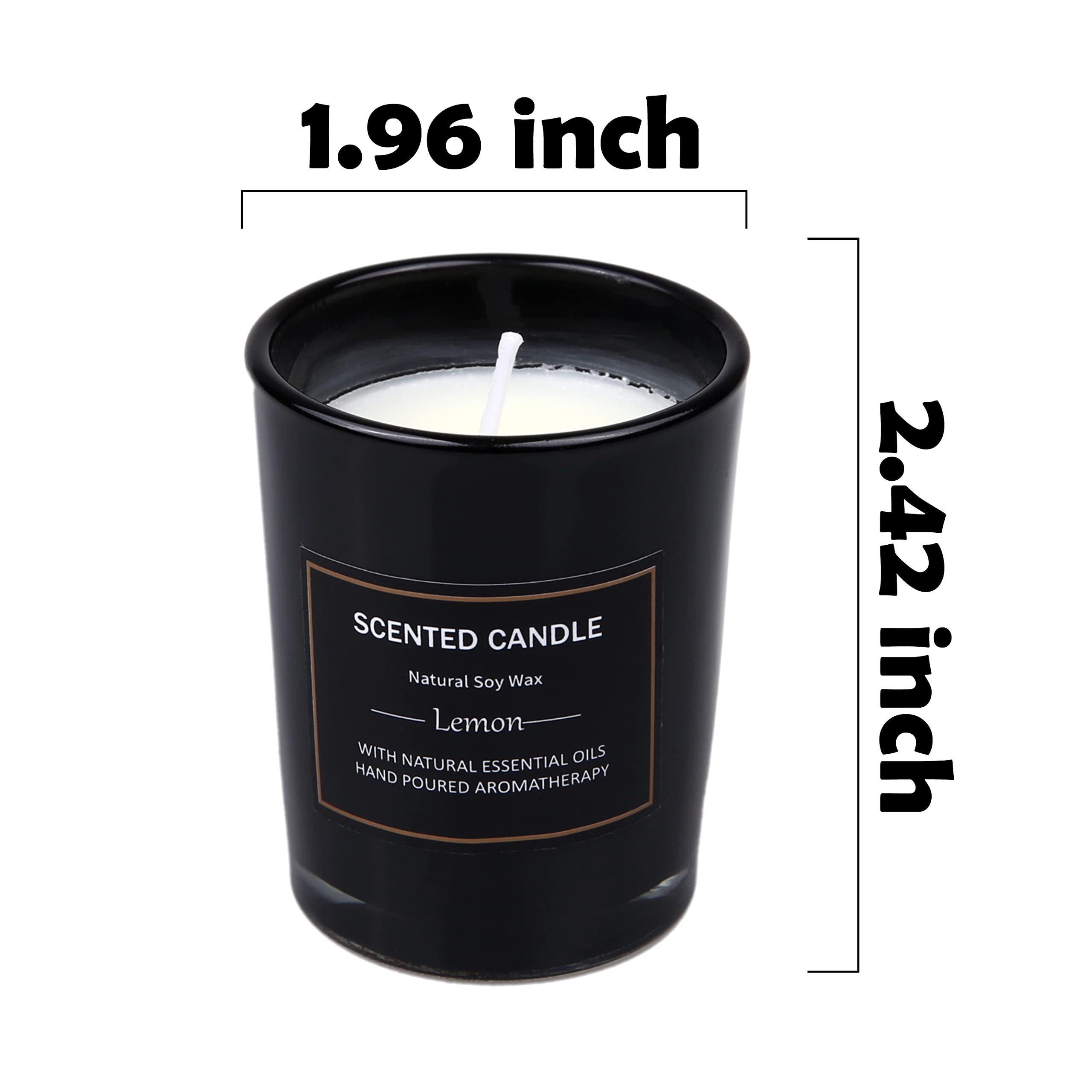 EUPNHY 12 Pack Scented Candles Gift Set - 2.5oz Soy Wax Aromatherapy Jars - Best Gifts for Women