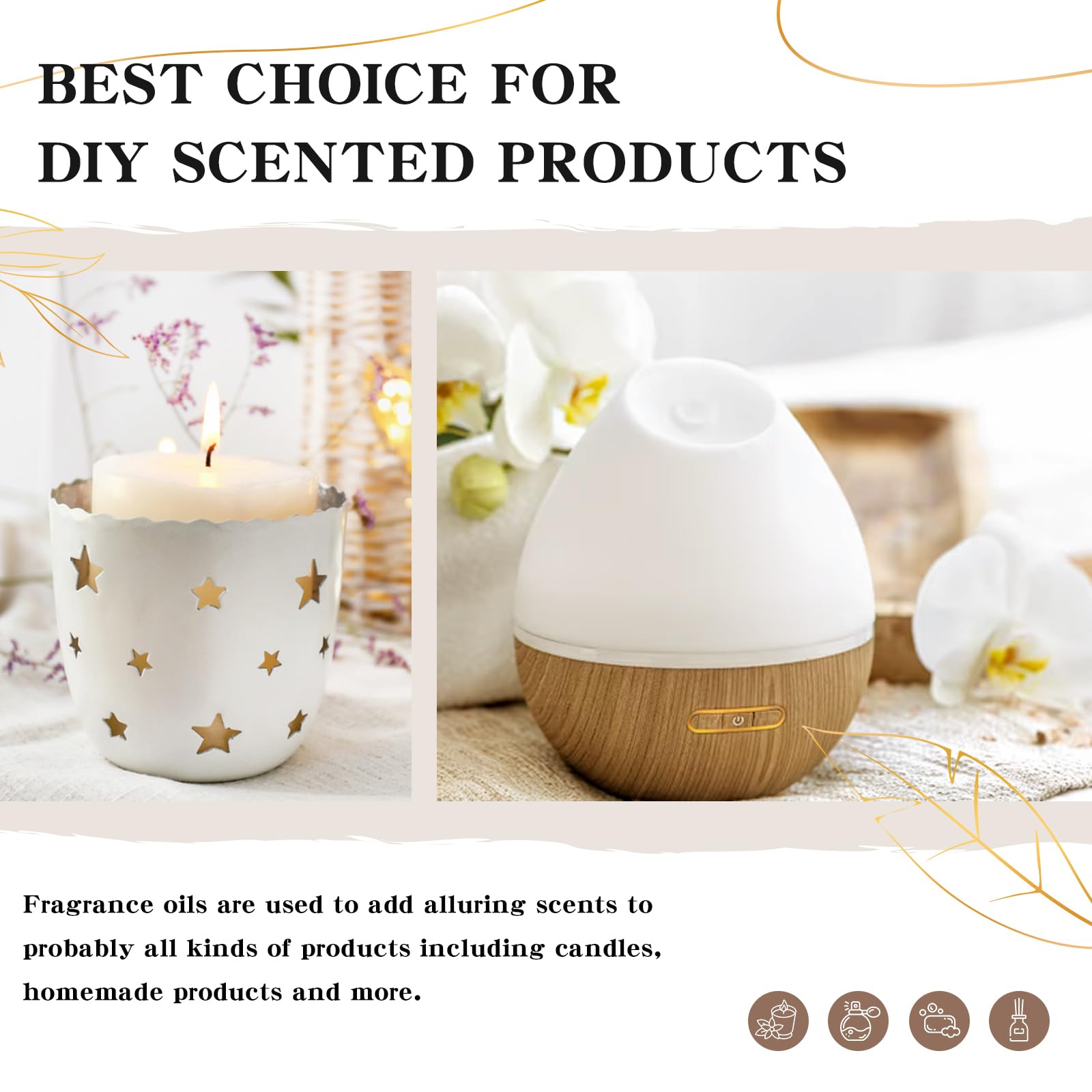 EUQEE Chocolate Fragrance Oil 2.02 Fl oz (60 ml) – Premium Grade with Glass Dropper for Diffusers, Soaps & Candles