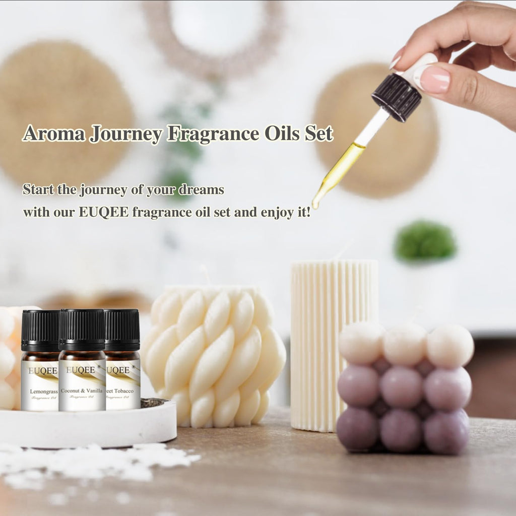 EUQEE 12pcs Fragrance Oils Gift Set – Premium Essential Oils for Diffuser & DIY