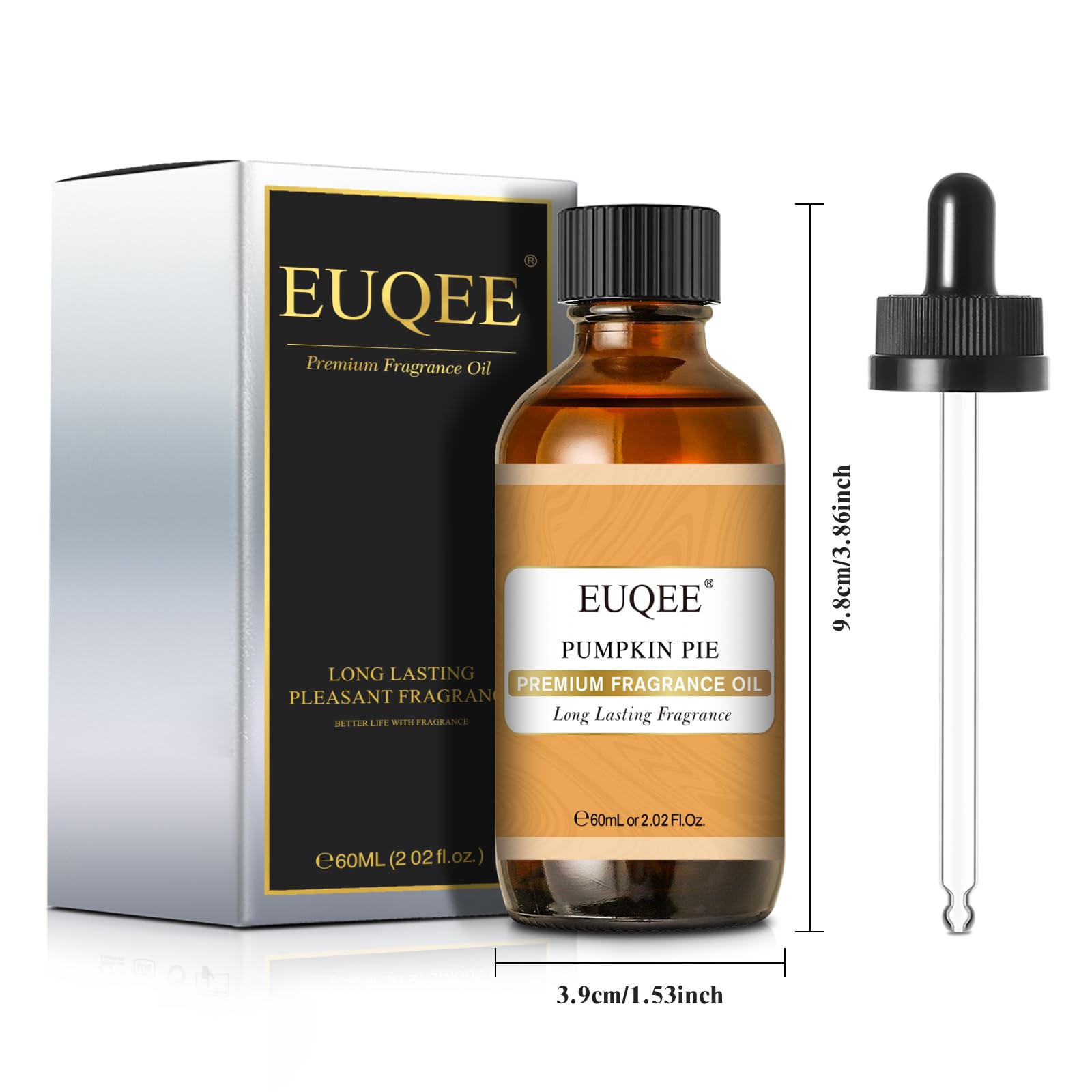 EUQEE Pumpkin Pie Fragrance Oil – Premium Pumpkin Pie Scent for Soap, Candles & DIY (2.02 fl oz / 60 ml)