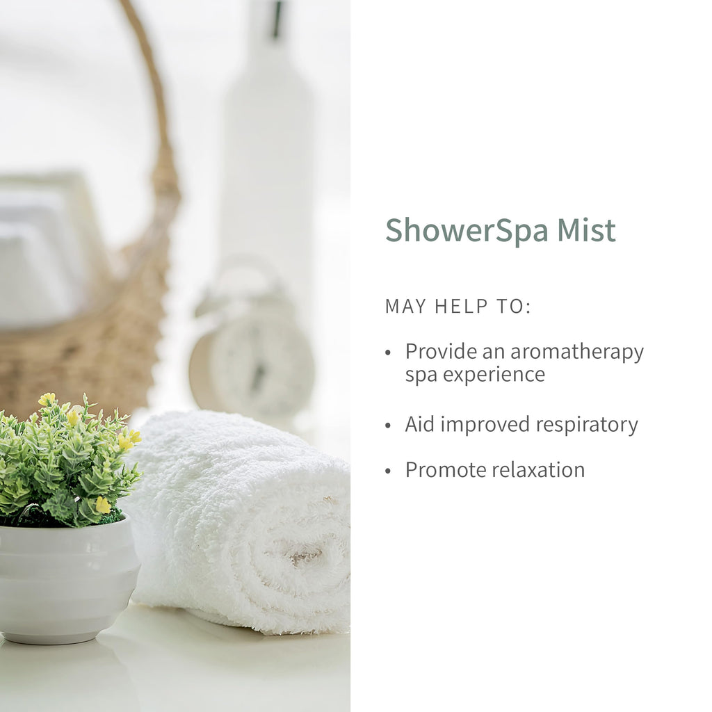 European Spa Source Jasmine + Eucalyptus Shower Spa Mist – 4 oz | Aromatherapy & Sinus Relief