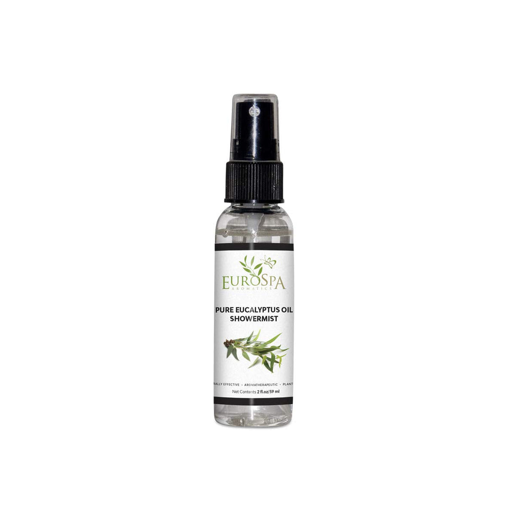 EuroSpa Aromatics Pure Eucalyptus Oil ShowerMist & Steam Room Spray – All-Natural Aromatherapy, 2oz