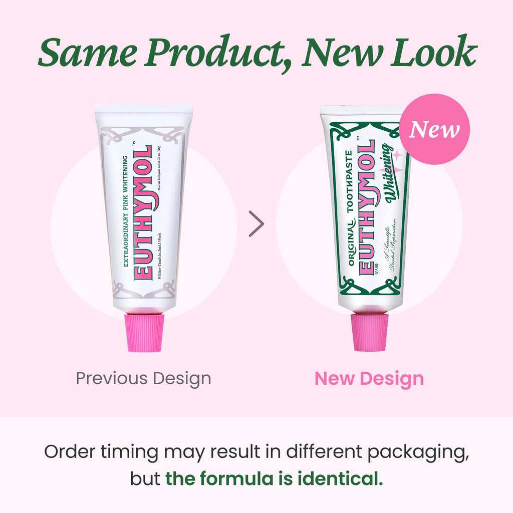 EUTHYMOL Whitening Toothpaste Pack of 5 – Stain Removal in 2 Weeks, Fresh Breath & Cavity Protection