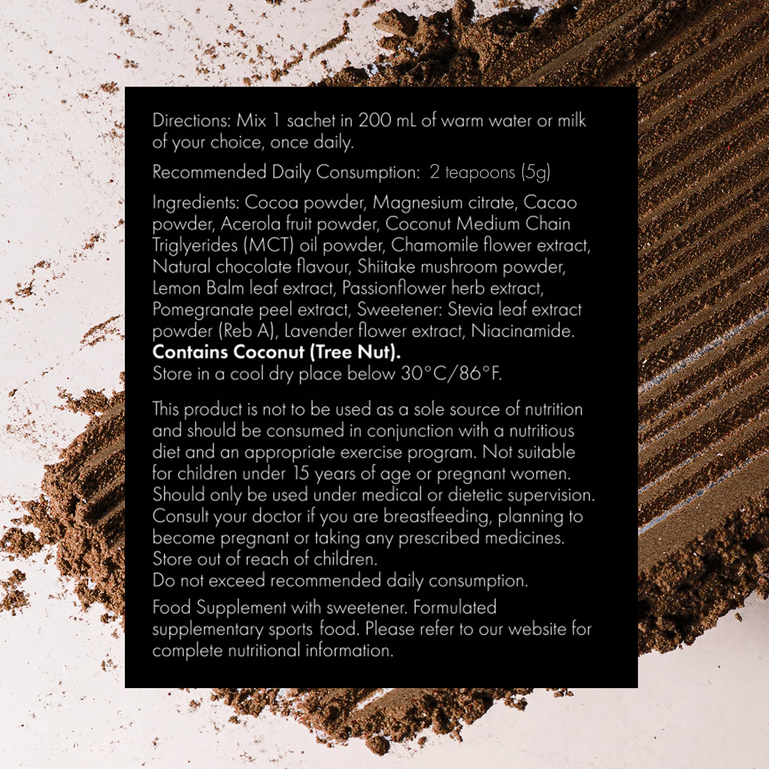 WelleCo Evening Elixir: Vitamin C Hot Chocolate Beauty Drink Mix for Sleep, Skin Glow & Collagen Support | 150g Jar