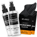 EVEO Glasses Cleaner Spray - No-Streak Eyeglass Cleaner Kit (4oz) with Microfiber Cloth
