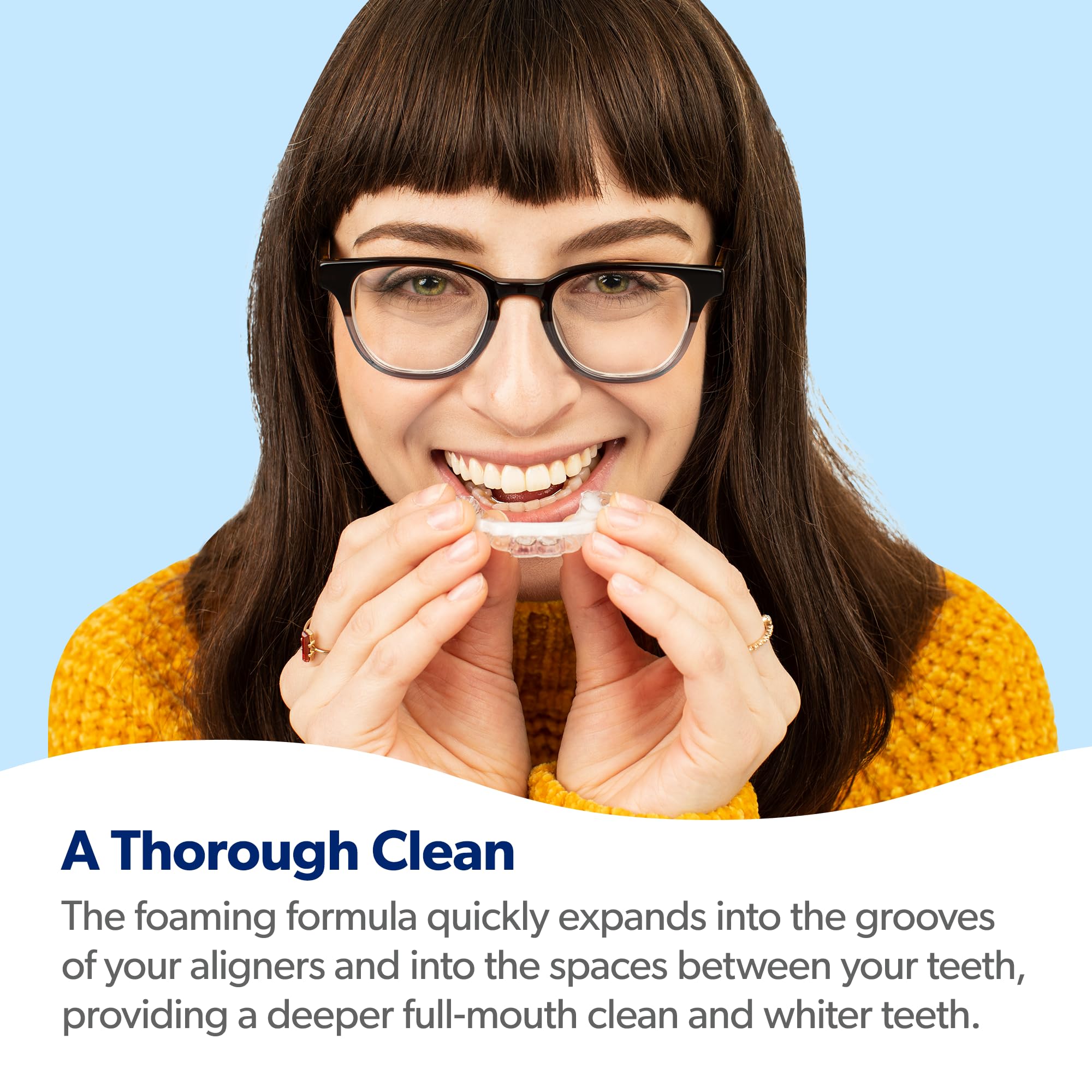 EverSmile AlignerFresh Original Clean Foam – Cleaner for Invisalign & All Clear Aligners (50ml, 4 Pack)