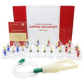 EverOne Biomagnetic Chinese Cupping Therapy Set - 24 Vacuum Suction Cups | Hijama