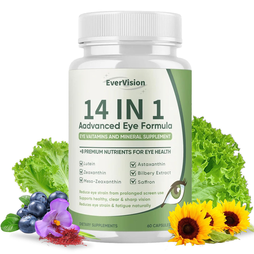 EVERVISION 14-in-1 Eye Formula - Vitamin & Mineral Eye Supplement (60ct)