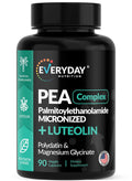 EVERYDAY NUTRITION PEA 400 mg + Luteolin & Magnesium Glycinate | 90 Capsules | Pain Relief & Inflammation Support