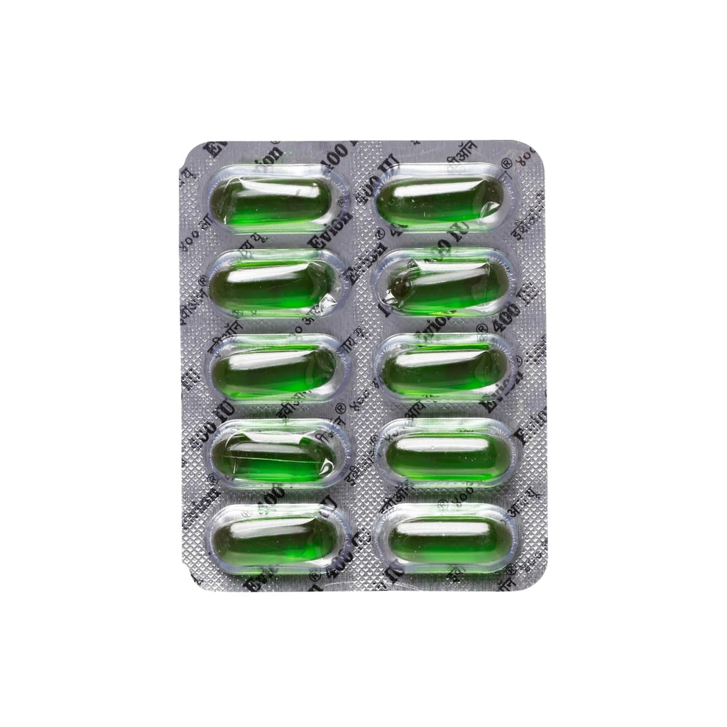 50 Evion Vitamin E 400mg Capsules – Glowing Skin, Hair & Nails