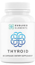 Evolved Elements Thyroid – Raw Grass-Fed Desiccated NZ Sourced, 60 Capsules | Non-GMO Energy & Metabolism Support