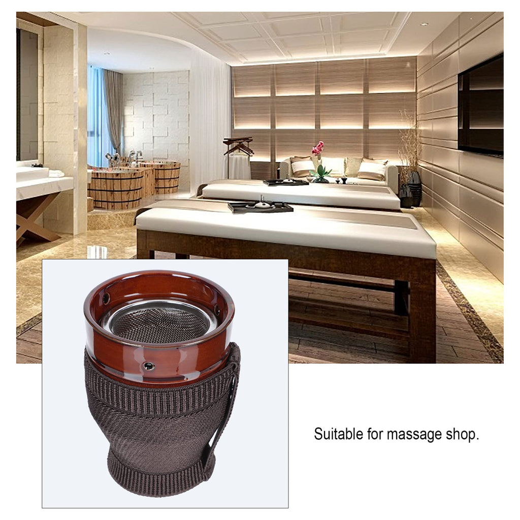 EXCEART Ceramic Moxibustion Pot – Moxa Burner Cup for Traditional Therapy