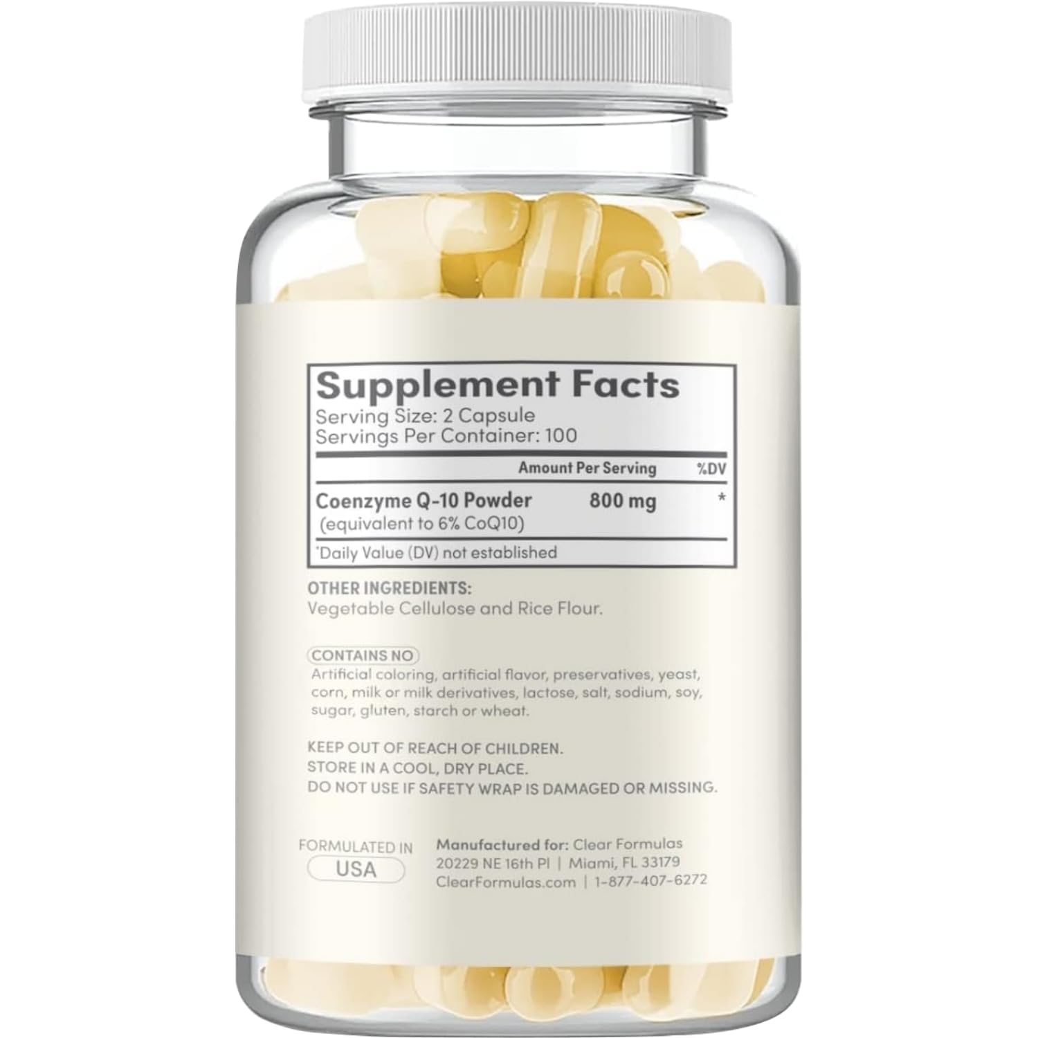Extra Strength CoQ10 800mg - Quick Absorption Ubiquinone 800mg | 100 Servings