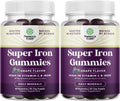 Extra Strength Iron Gummies 45mg per Serving - Vegan Iron Supplement for Adults (60 Servings)