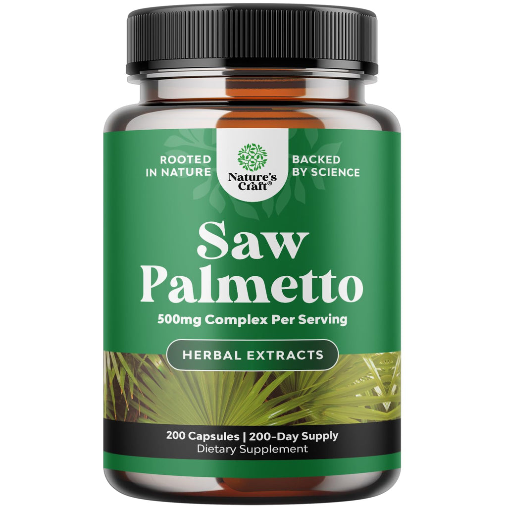 Extra Strength Saw Palmetto Extract 500mg | Hair Health & Urinary Support