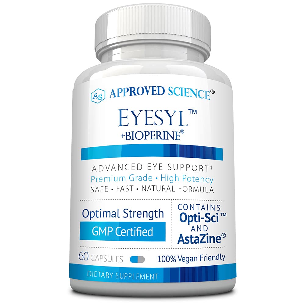 EyeSyl by Approved Science - Eye Support Supplement, 60 Capsules, Made in USA