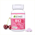 EZ Melts B12 2,500 mcg | Vegan Sublingual Vitamin B12 for Energy & Immune Support – Non-GMO, Gluten-Free, Red Cherry, 90 Servings