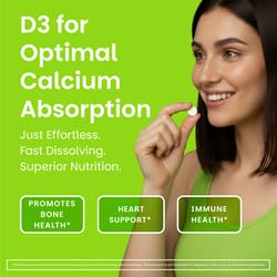 EZ Melts Dissolvable Vitamin D3 5000 IU – Sugar-Free, 2-Pack, 3-Month Supply