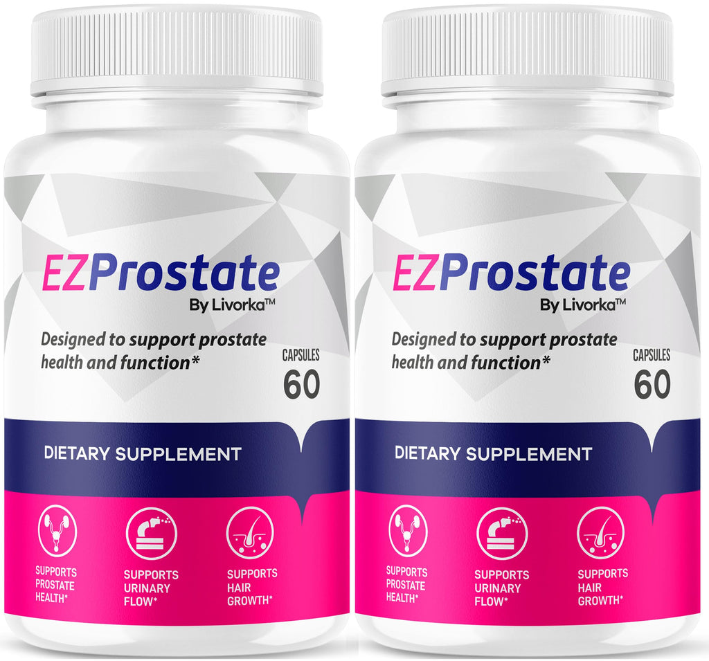 EZ Prostate Supplement 2 Pack - Capsules for Men (120 Count)