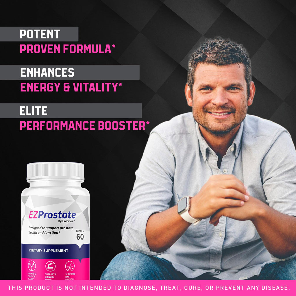 EZ Prostate Supplement 2 Pack - Capsules for Men (120 Count)