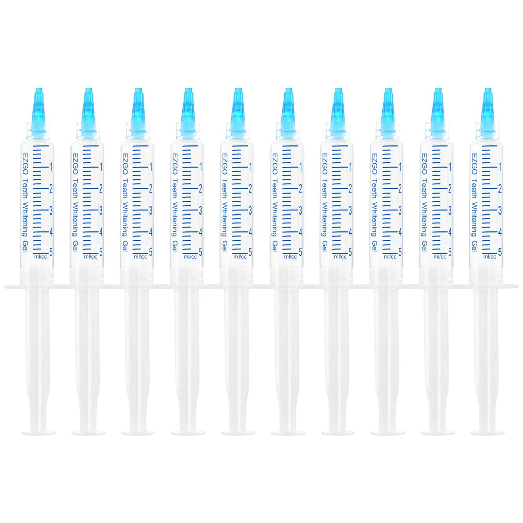 EZGO 10-Pack Teeth Whitening Gel Refills – 22% Carbamide Peroxide, Mint Flavor