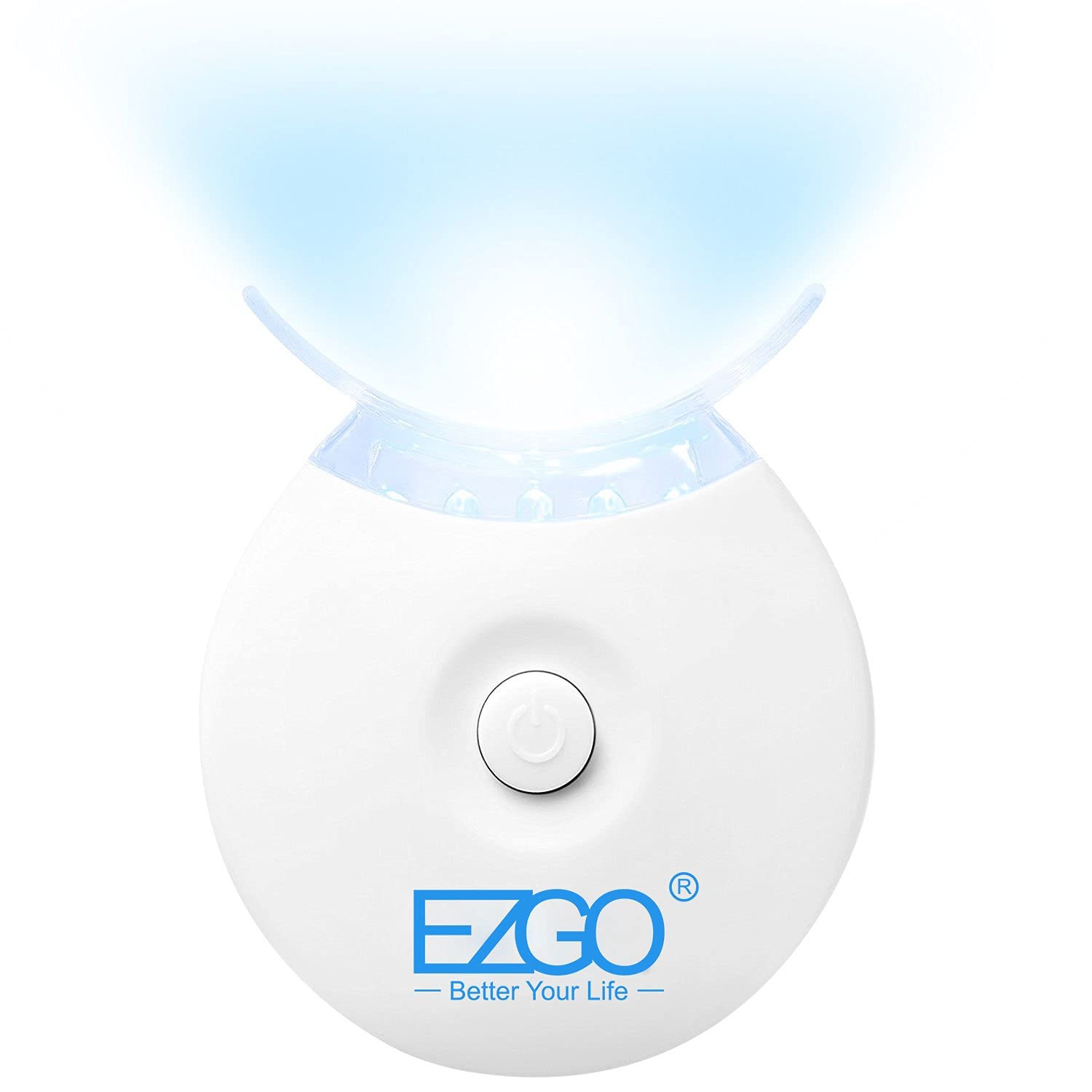 EZGO Teeth Whitening LED Accelerator Lights – 5 LED Bulbs, Faster Whitening with Gel, Trays or Strips