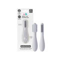 ezpz Baby-Led Toothbrush (Blush) - 3 Months+ | 100% Silicone Infant Toothbrush with Sensory Bumps