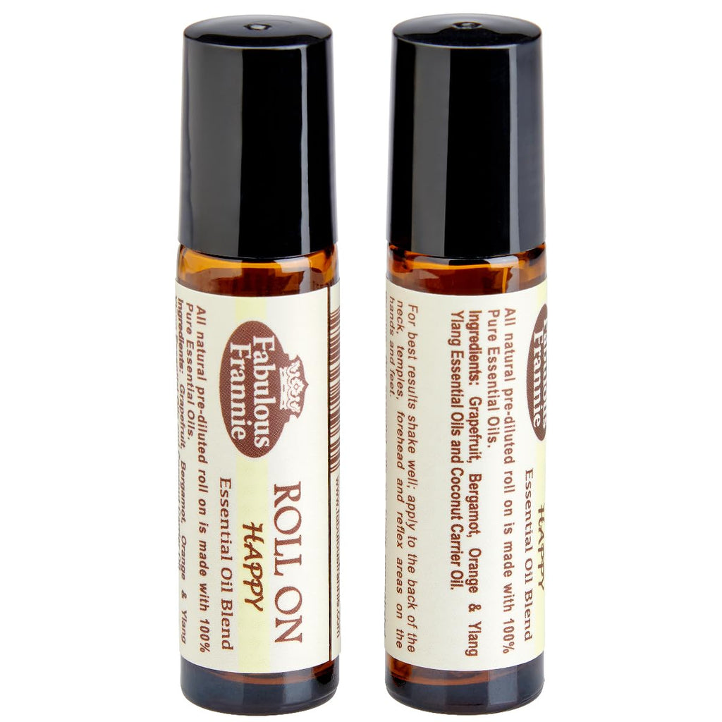 Fabulous Frannie Happy Essential Oil Blend Roll-On – Pre-Diluted 10ml (Pack of 1)