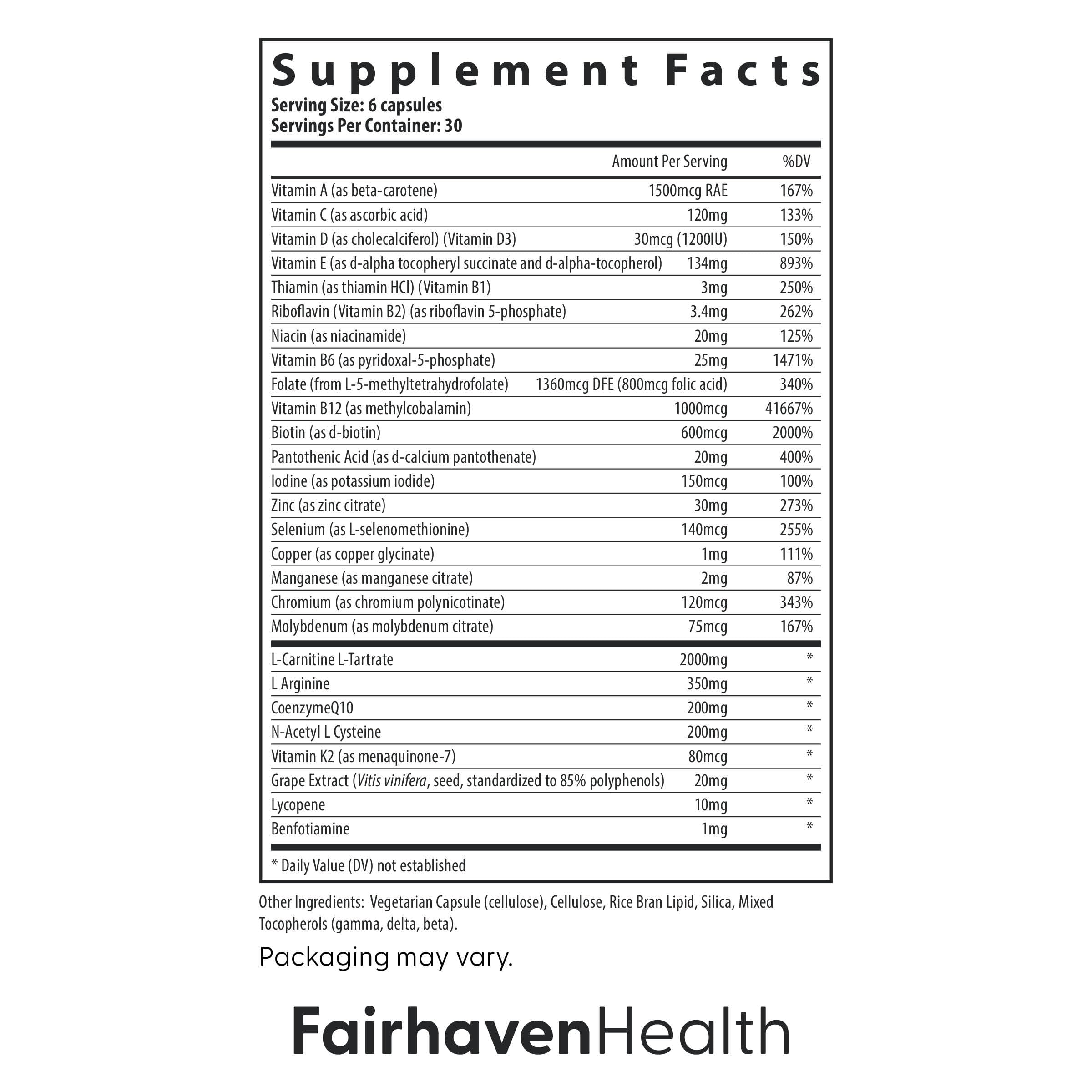 Fairhaven Health FH Pro for Men – Clinically Studied Prenatal Fertility Support for Him | 180 Capsules