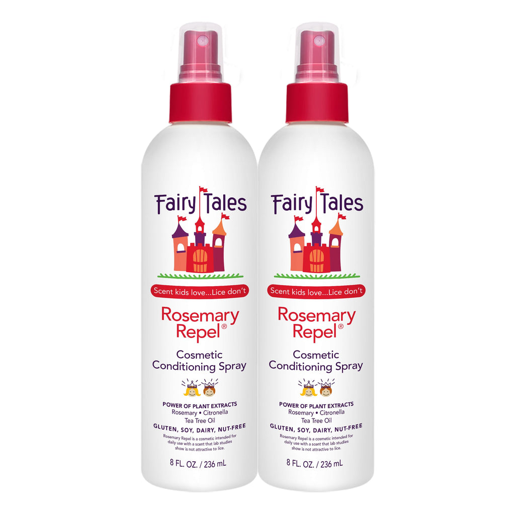 Fairy Tales Rosemary Repel Daily Kids Conditioning Spray – 8 oz x 2 | Gentle Detangling with Herbal Scent
