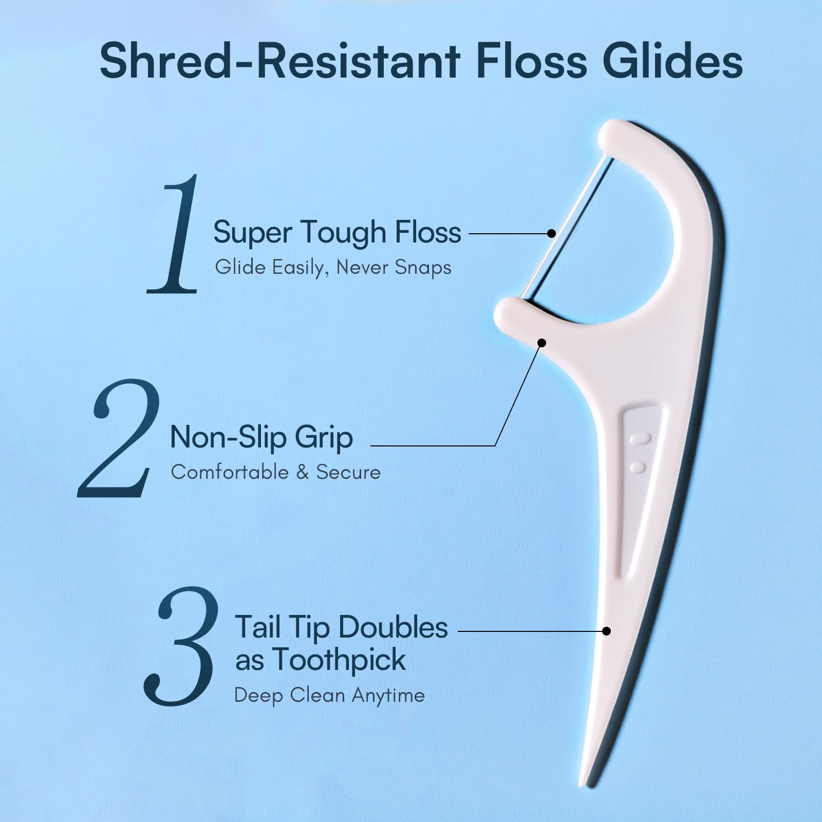 FAMILIFE Floss Picks 240 Count – Unflavored Flossers with 4 Travel Cases