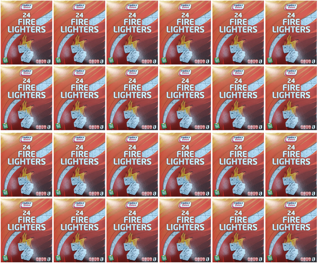 24 x Family Value Firelighter 24Pk