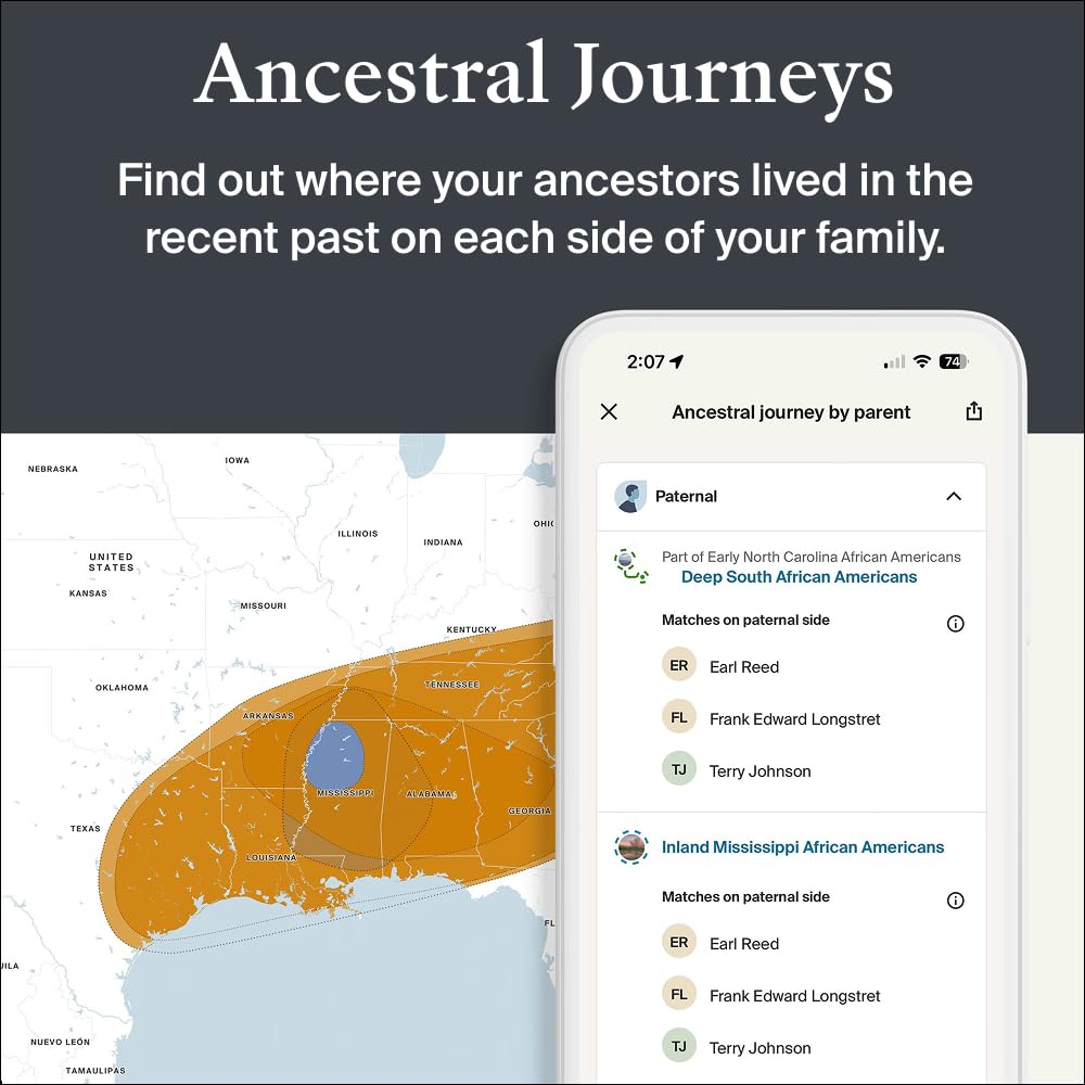 AncestryDNA Kit + 3-Month World Explorer Membership | Personalized Genetic Results
