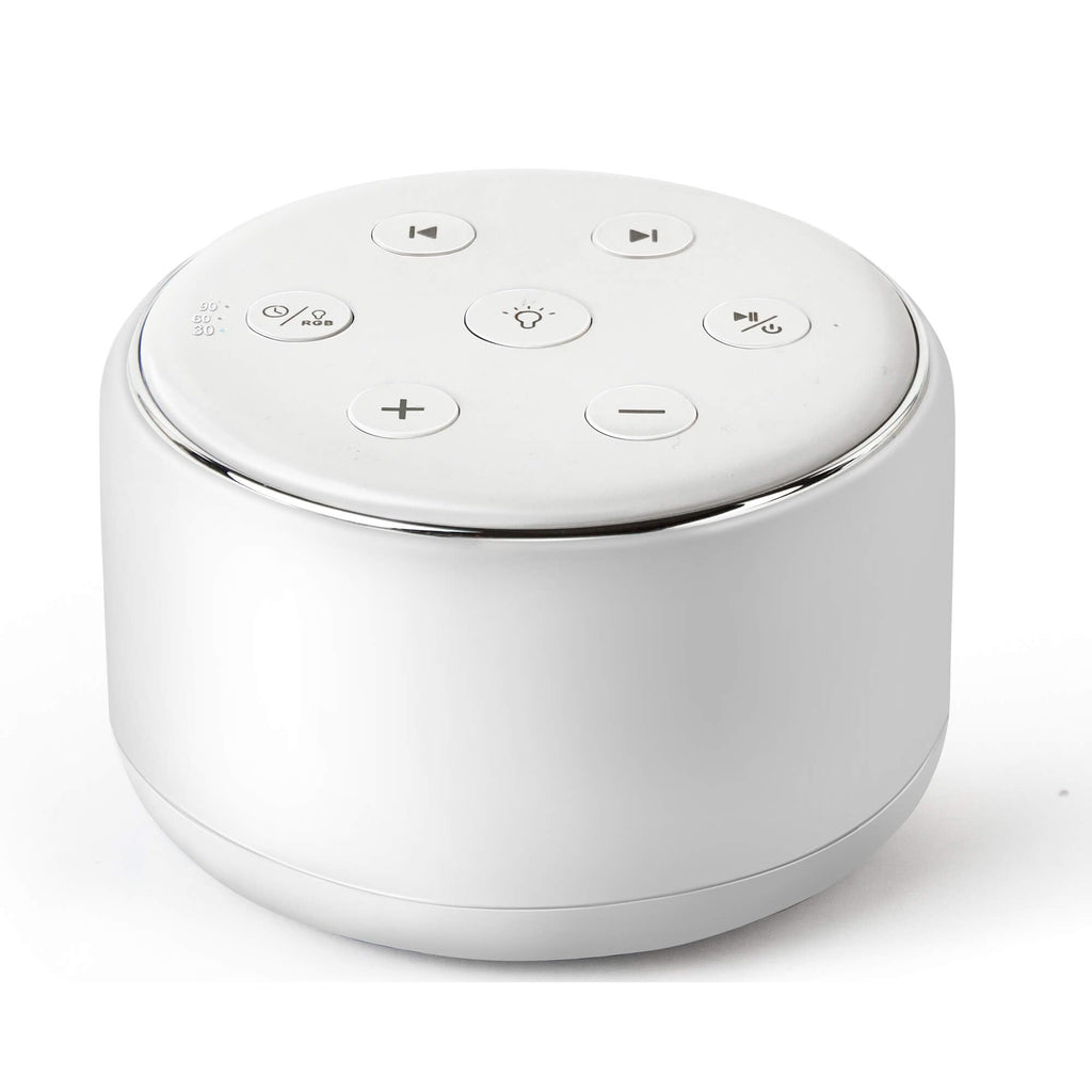 FamiSym White Noise Sound Machine with Night Light – 34 Soothing Sounds for Baby & Adults