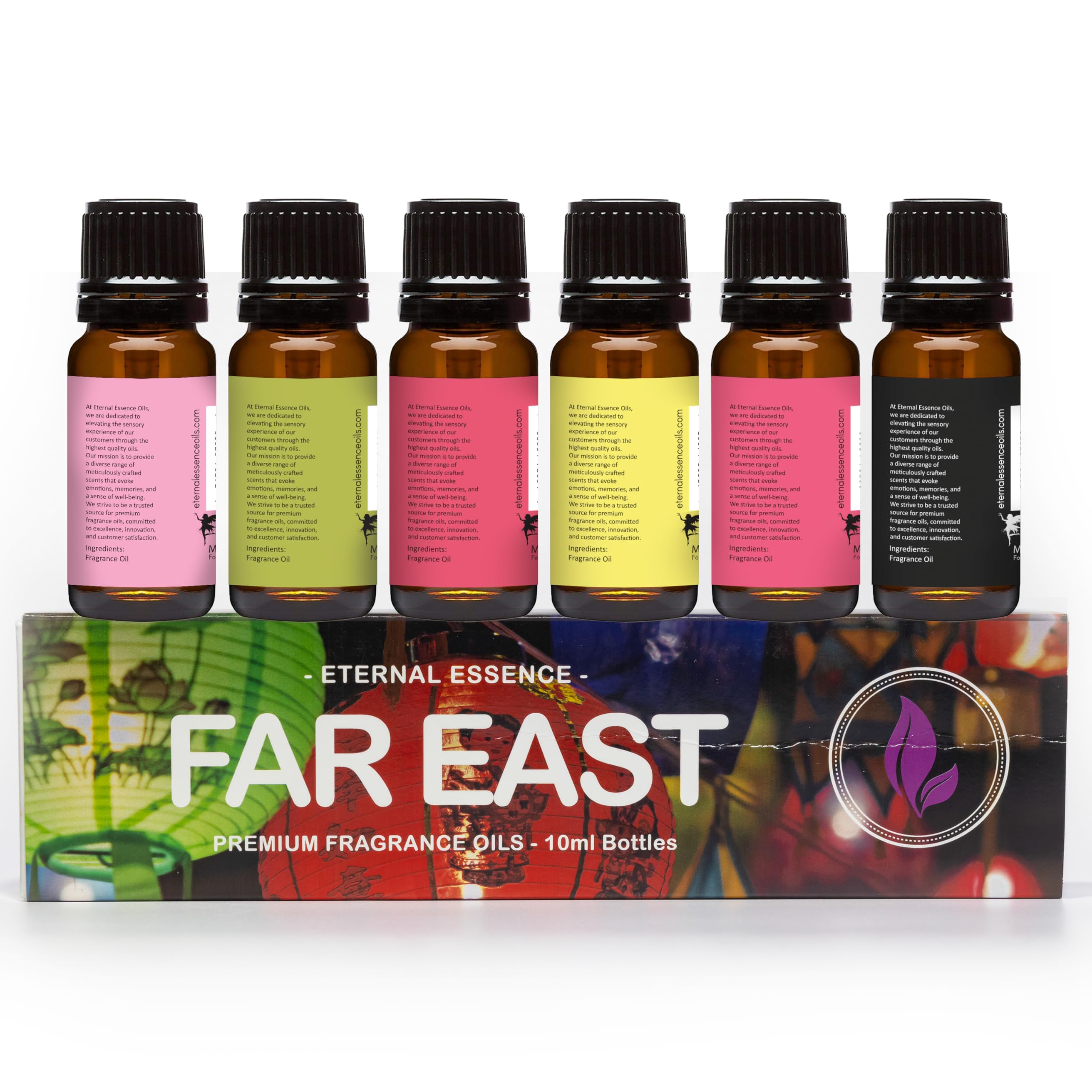 Eternal Essence Oils Far East Set – 6 Premium Fragrance Oils (10ml each)