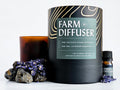 Lava Rock Diffuser & Lavender Essential Oil Set | Farm to Diffuser | No Water, Cordless