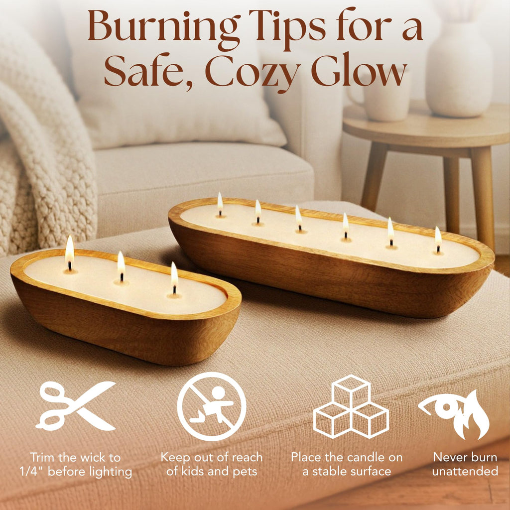 Dough Bowl Candle Co. Warm Cinnamon Buns Soy Candle — 3-Wick, 20 oz